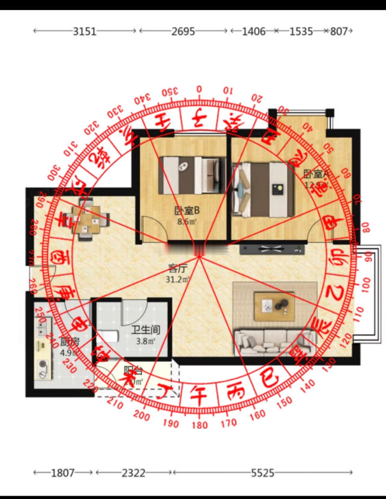 阳宅之中，客厅与卧室，各有各的定位。客厅是一室之中唯一对外开放的场所，是招呼亲朋好友、谈天说地、聚气