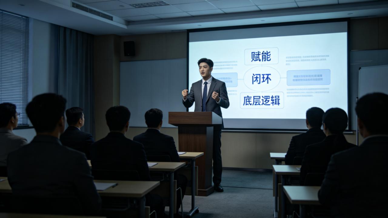 公司空降了一个副总，年轻，海归，张口闭口“赋能”“闭环”“底层逻辑”。第一次开