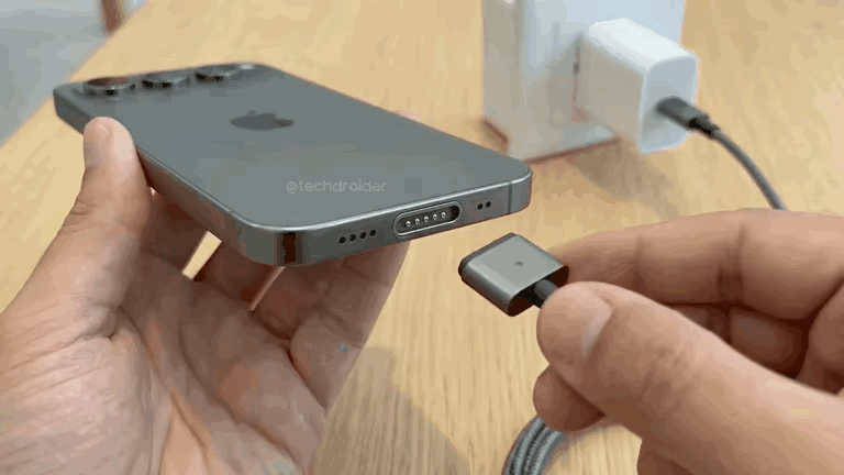 外媒透露这将是iPhone18Pro的充电口……