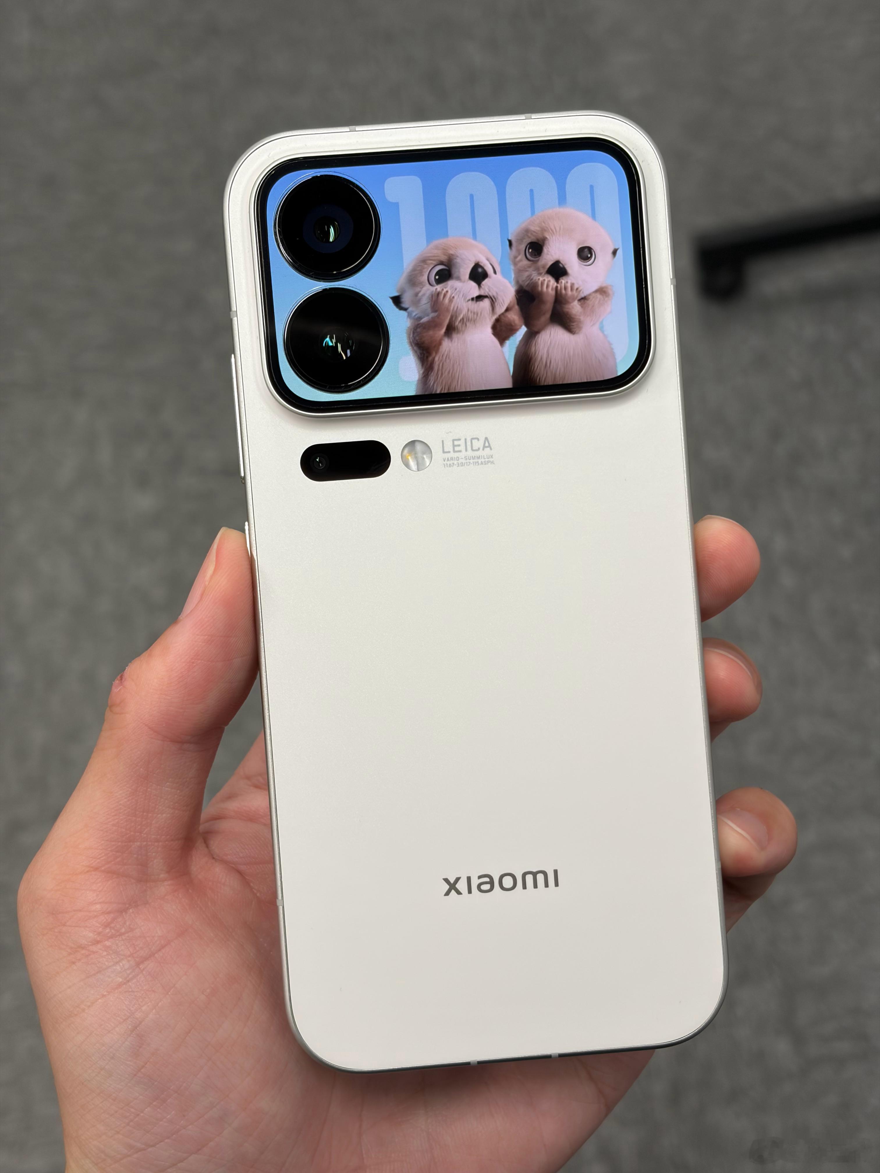 刚更新完小米17Pro,多出来几张背屏壁纸都挺好看的,个人比较喜欢动态的獭獭,