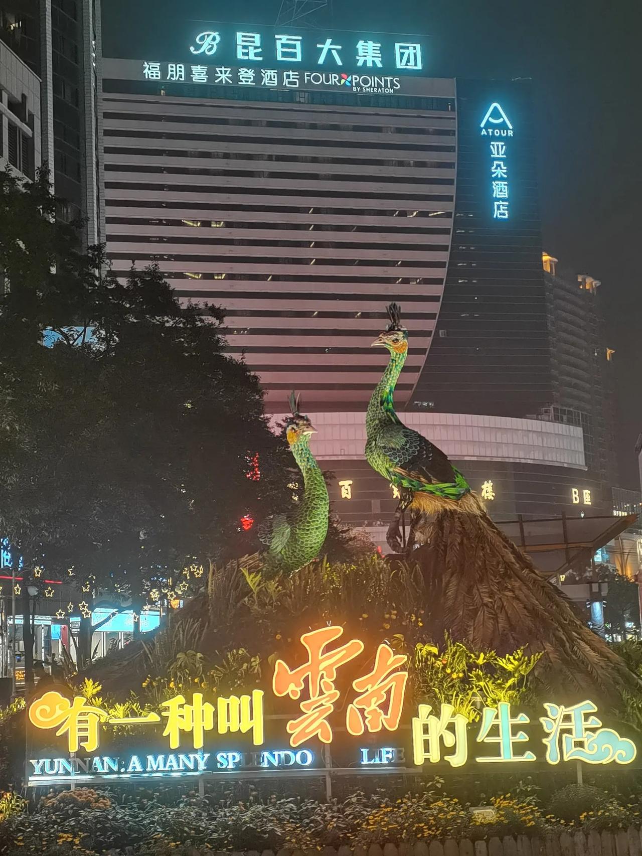 夜晚的昆明南屏街一景你说这个年代，一个小区要是连续停过三天的电，那么对于住在里