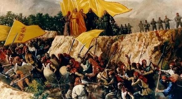 1864年7月19日，天京沦陷，洪秀全的哥哥洪仁发一家一百多口人，各自逃命，战争