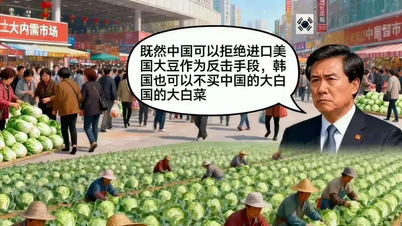 韩国某智库称:“既然中国可以拒绝进口美国大豆作为反击手段,韩国也可以不买中国的大