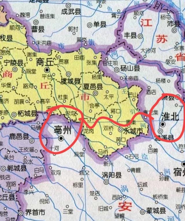 永城市地理位置挺有意思，属于豫东商丘，车牌号豫N，正好位于亳州市和淮北市之间，南