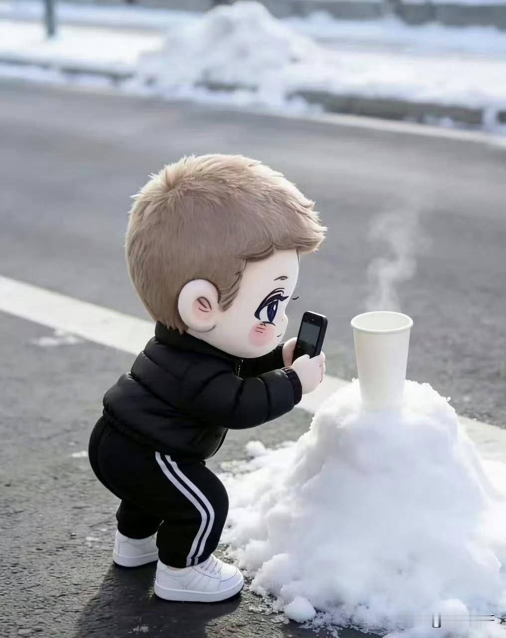 哈哈[大笑][大笑]Q版的这个好可爱呀！这绝对是我们的超崽子，眼睛、屁股和