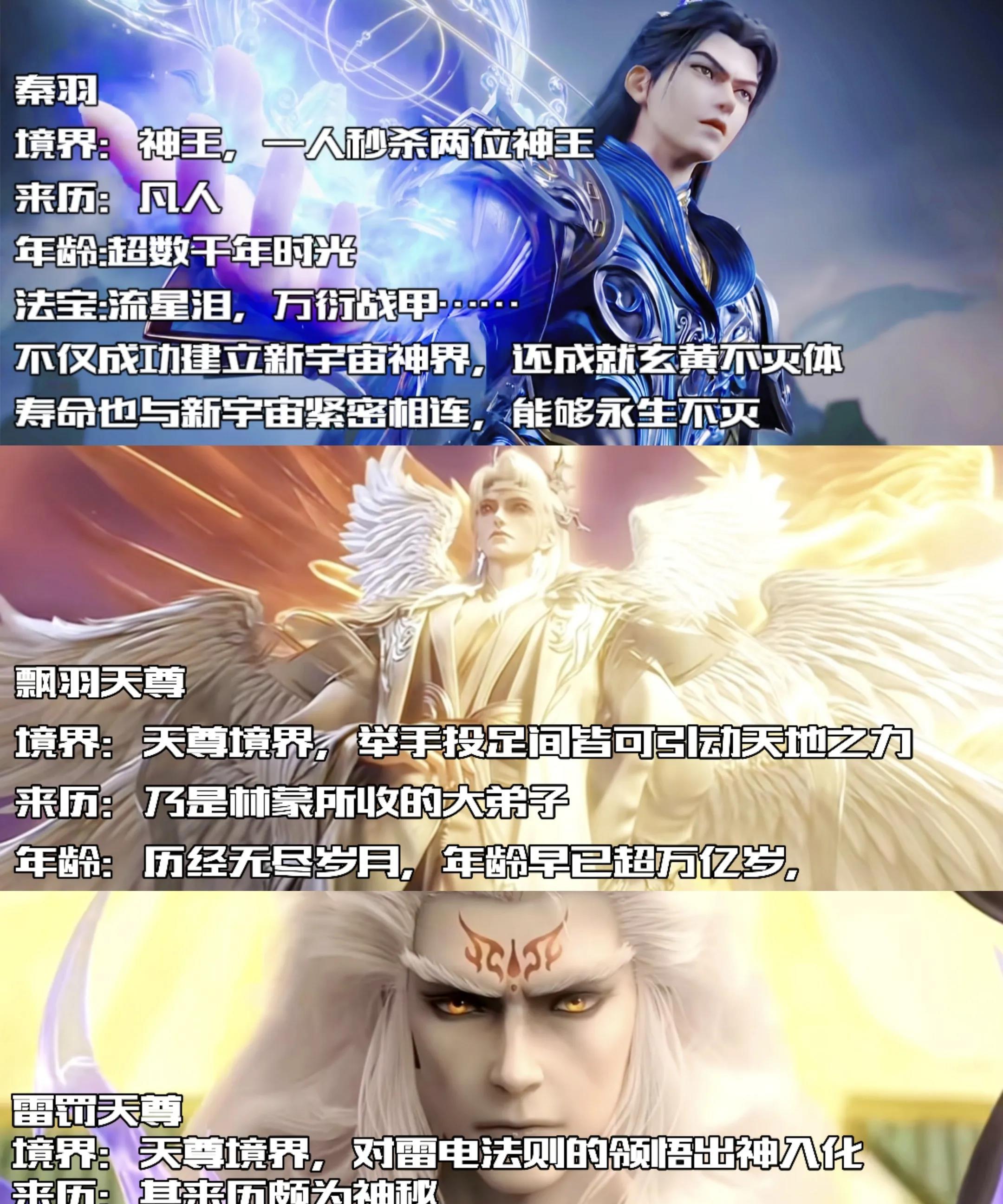 在星辰变中，秦羽成就神王后，能不能跨境打过飘羽天尊或者雷罚天尊秦羽境界