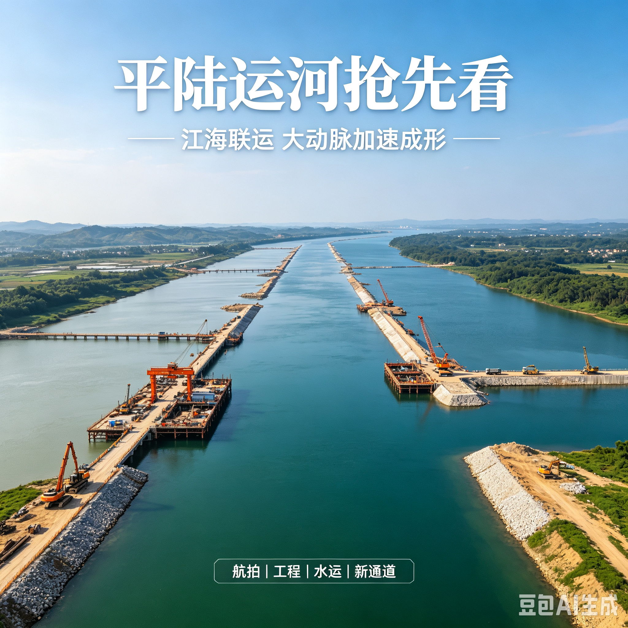 平陆运河刚在9月7日发布会官宣：9月16日建成通航，主体工程已通过交工验收。抢先看核心参数-全长13