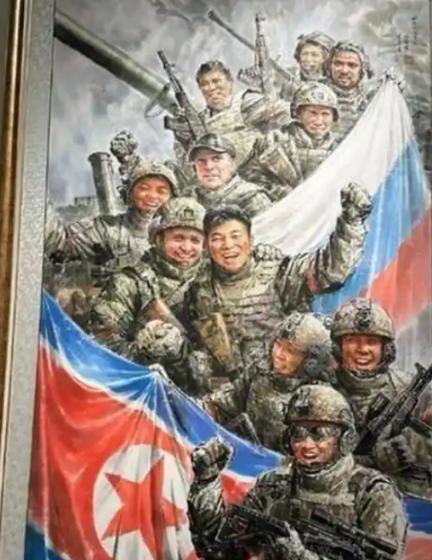 朝鲜曾经没想到，派遣了1万多人去俄罗斯打仗，结果，现在在平壤的街头巷尾，印有西里