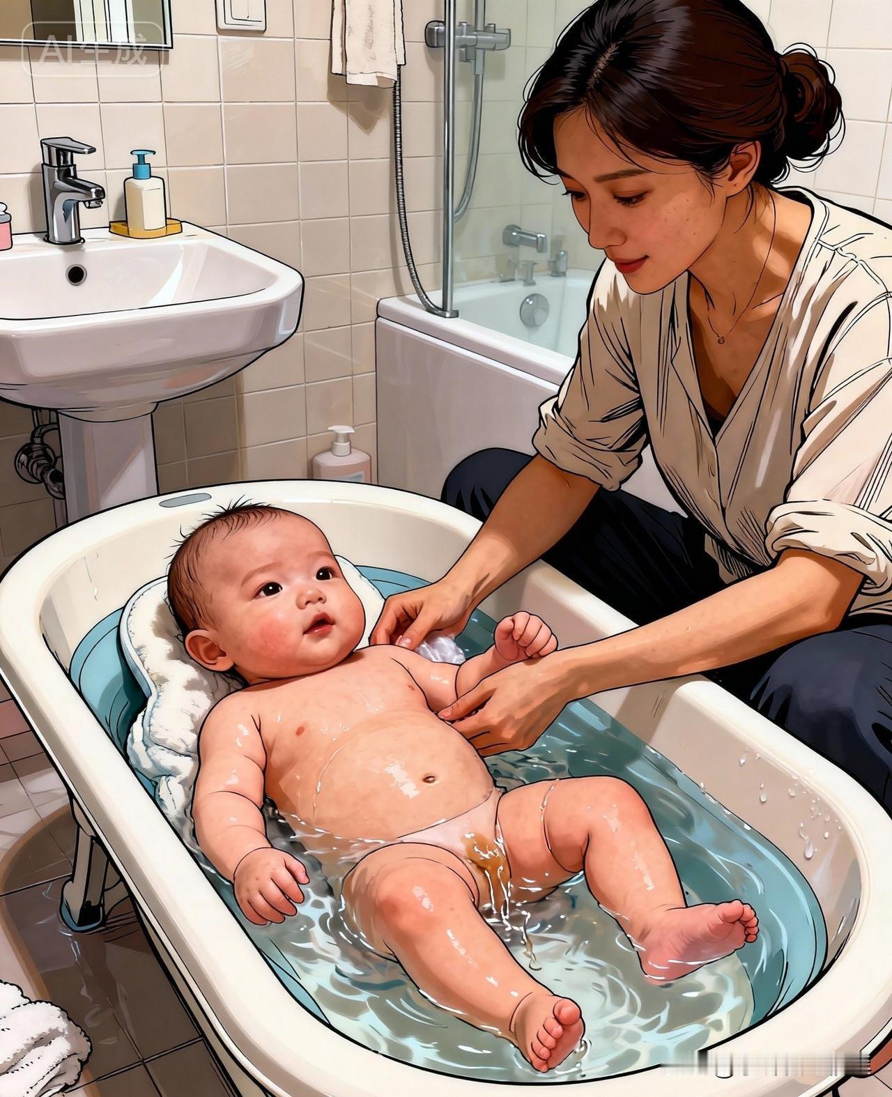 最近几次给我儿子洗澡发现了一个怪事情我儿才刚刚五个月，之前都是每天拉一次臭臭