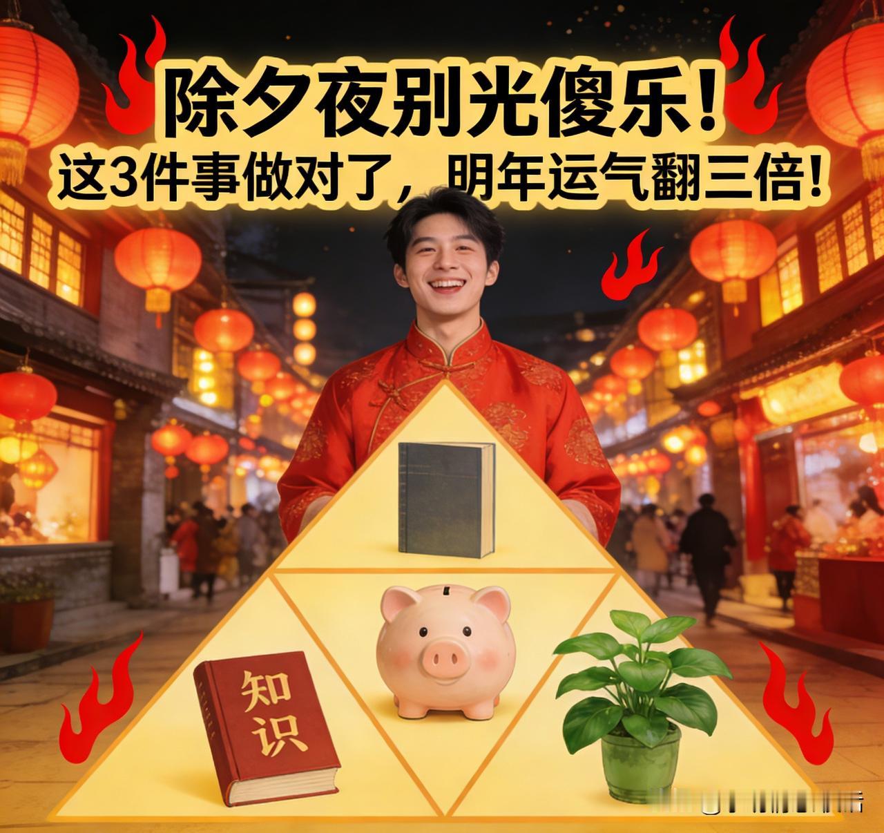 除夕夜别光傻乐！这3件事做对了，明年运气翻三倍！”🔥老祖宗留下的除夕规矩，