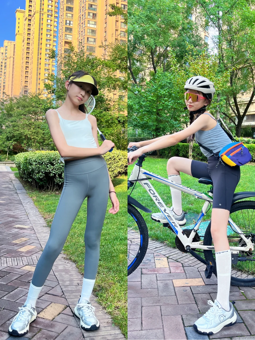 OOTD| 夏日户外撒欢穿搭✨打球骑车都美美哒