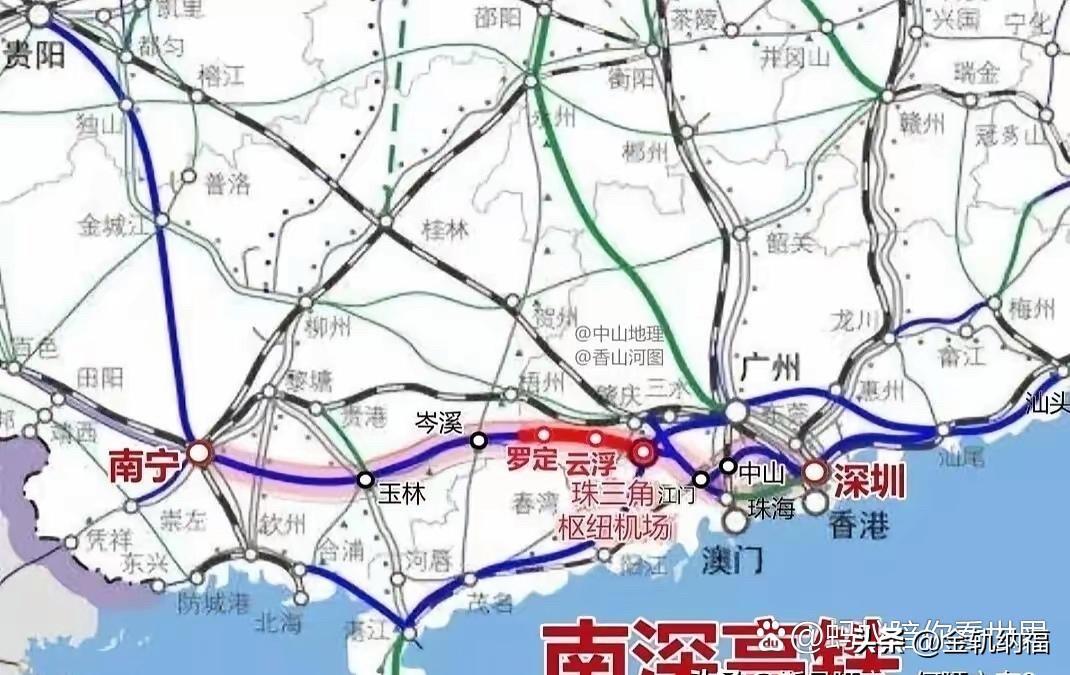 别被"深南高铁"这四个字骗了！它根本不是一条完整的新线。很多人以为深圳到南宁，