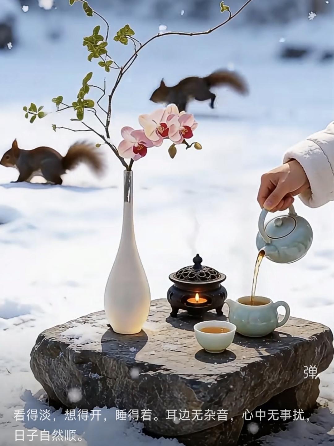 清江引·心安凡事看轻心自宽，俗念都吹散。耳边无乱声，梦里无牵绊，日子安