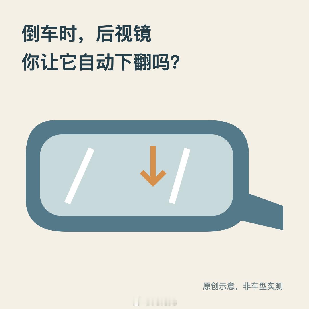 各位，倒车时后视镜自动往下翻，这功能你开着还是关了？看地上的车位线是方便了，但有