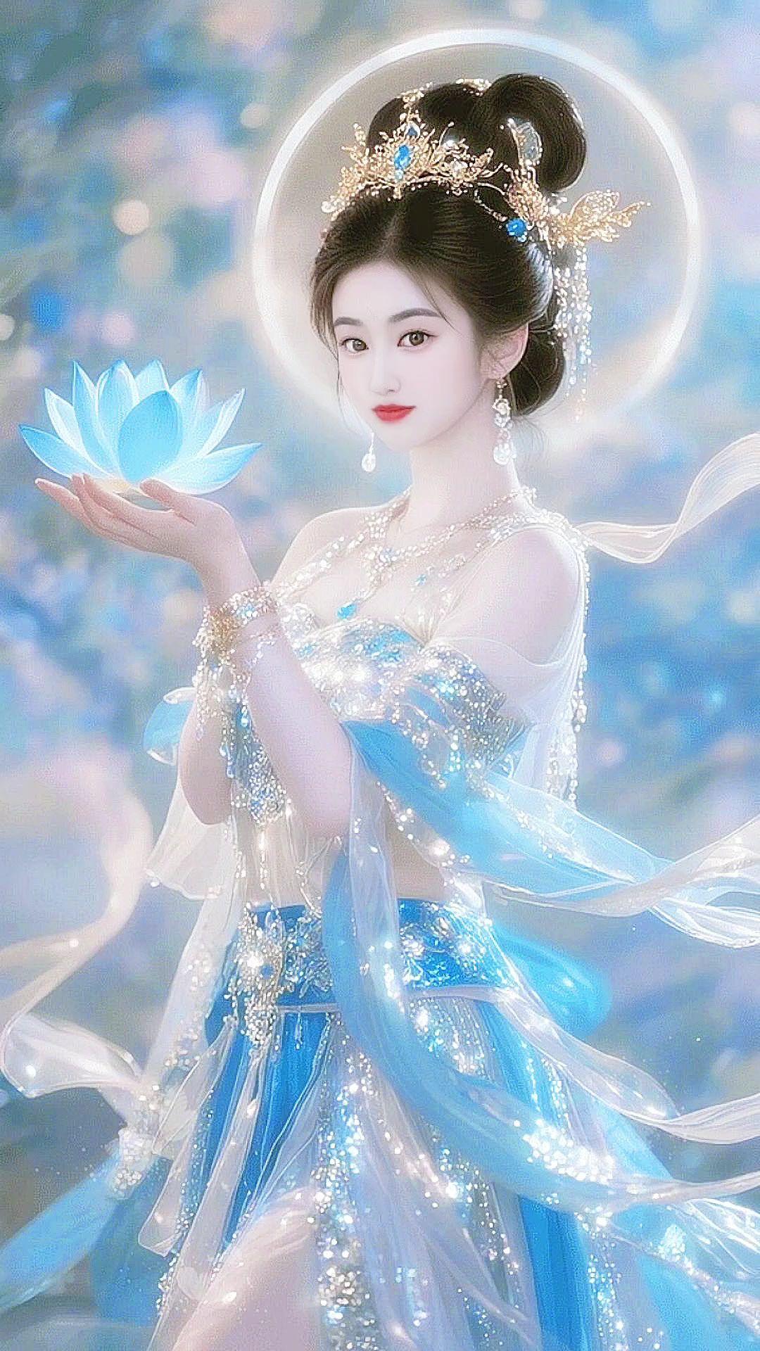 国风美学古装仙女绽芳华古风美人汉服小仙女汉服小姐姐