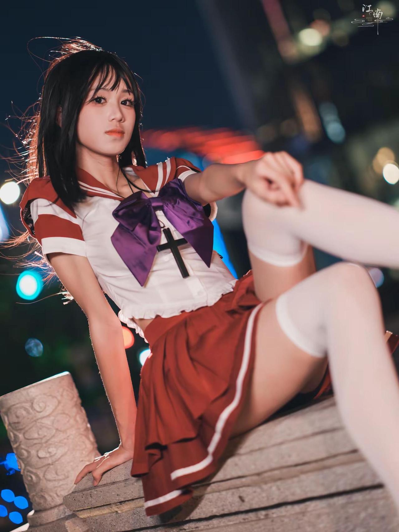 夜景人像|火野丽。Gfx100s2加gf801.7氛围感拍照cos火野丽