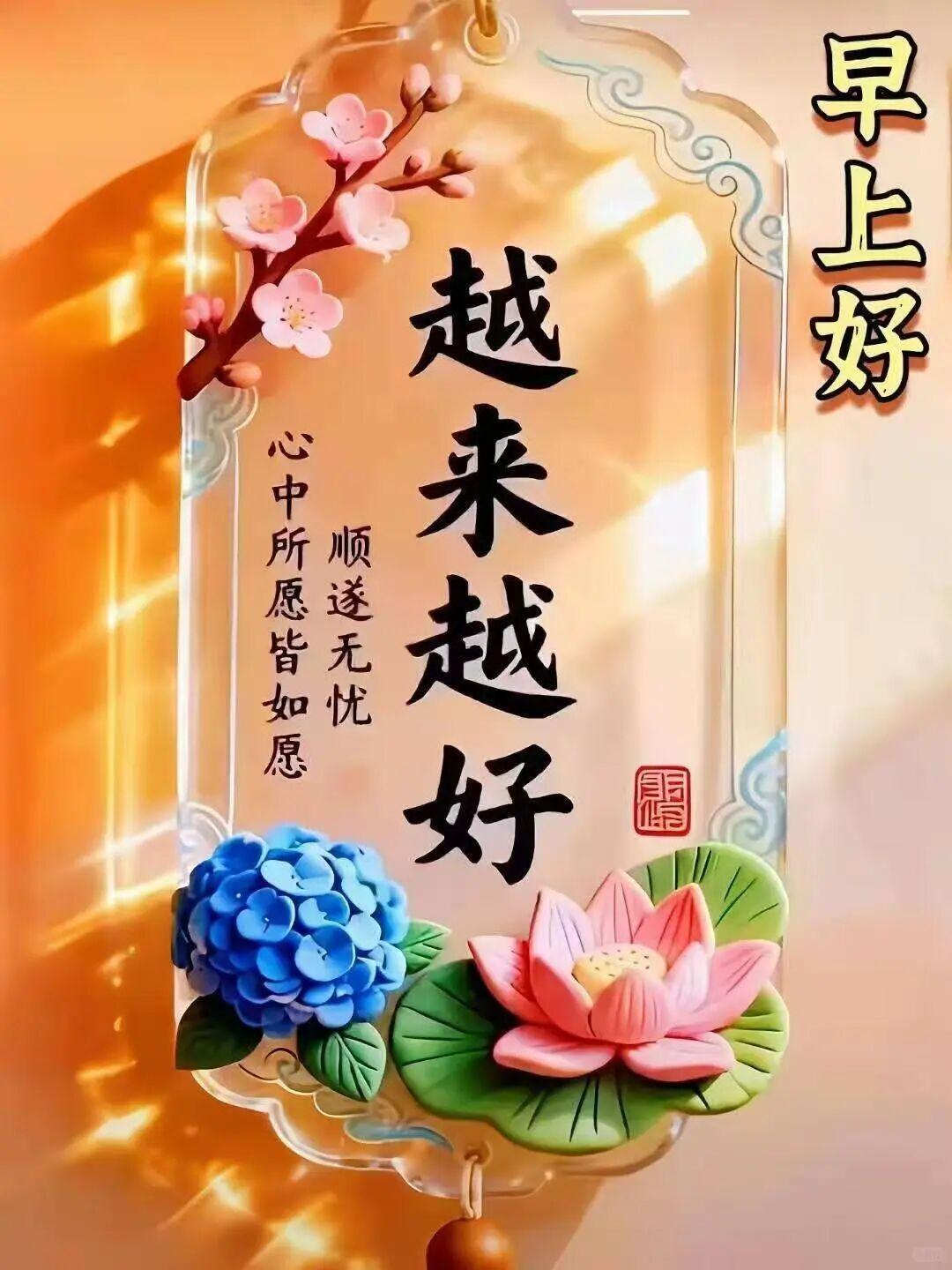 🌹心若谈定人不老，🍎快乐就是灵芝草；🙏生活之中常微笑，一切烦恼都跑掉；🎉