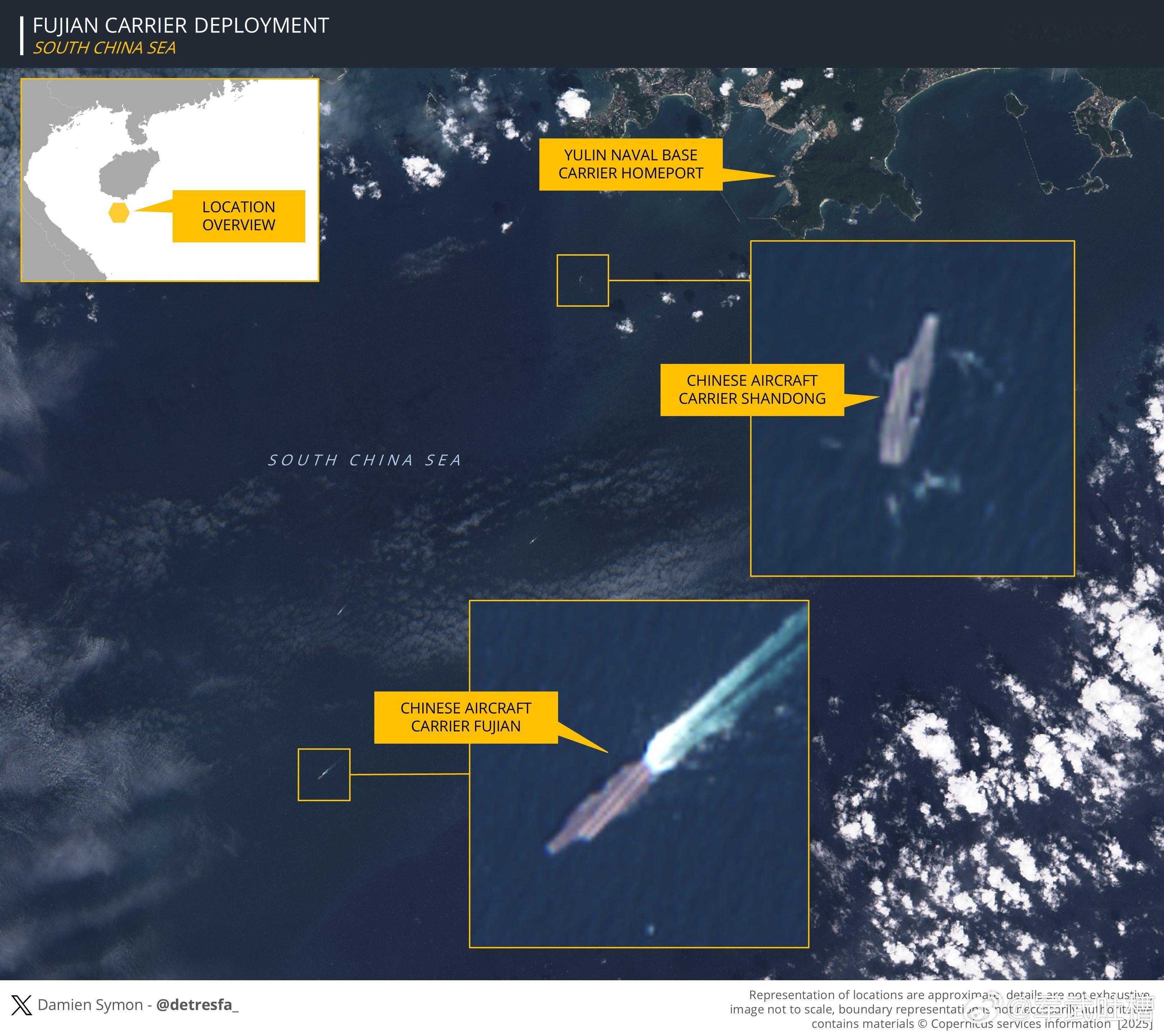 福建舰出动了，这是服役后首次部署，正值多国在南海挑事，福建舰刚好拿来练练手。福建