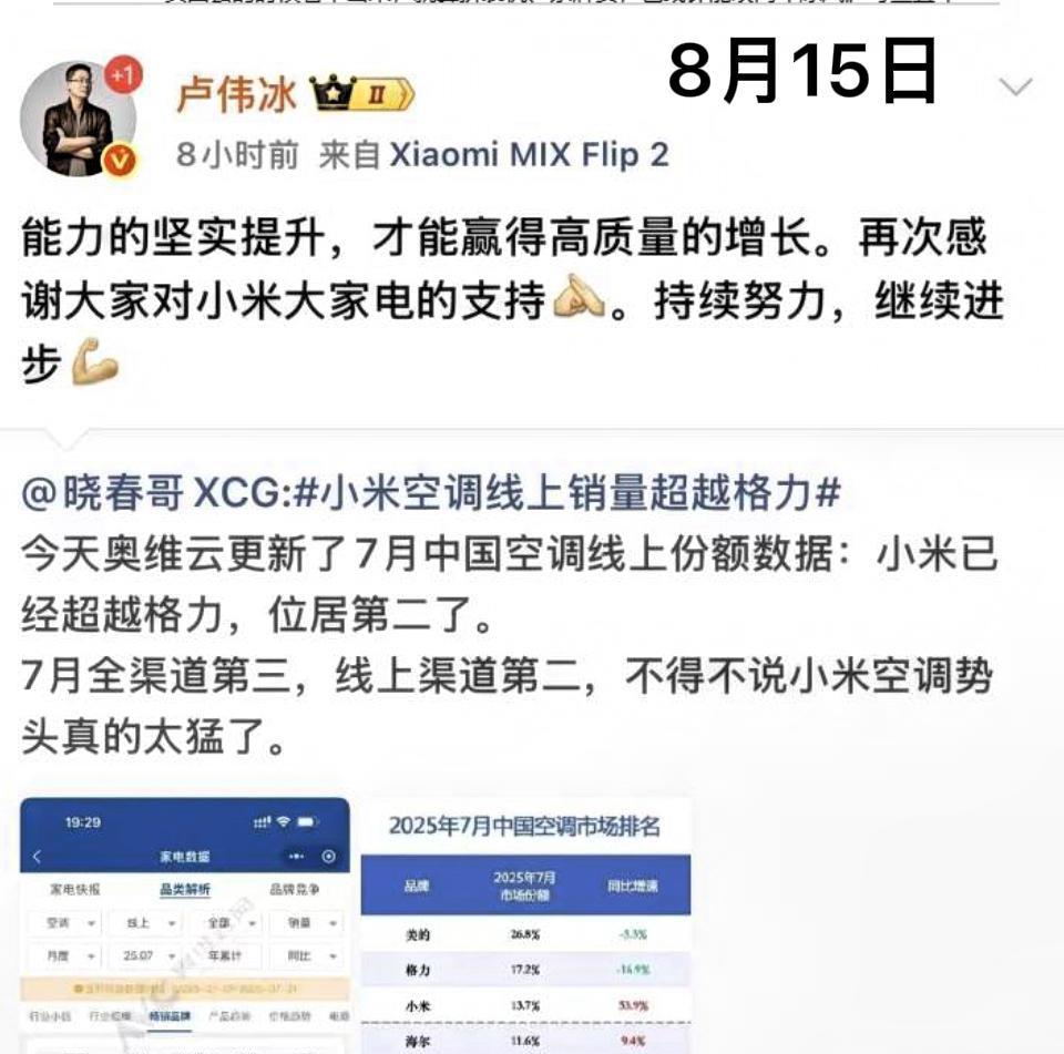 格力小米高管在网上激烈斗法，看似没必要，实则大有玄机！复杂的技术普通人搞不懂，