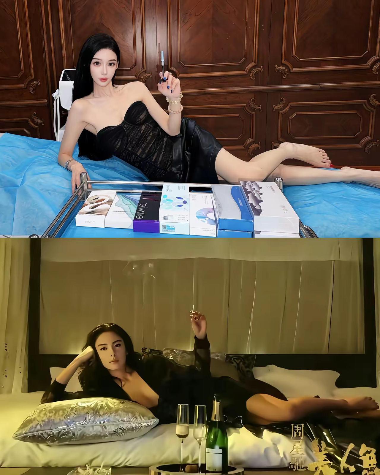 我有一桌子颜奢臻物，你要跟我玩吗。张雨绮美人鱼