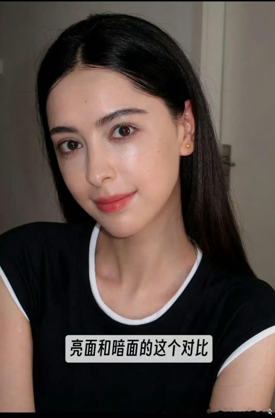 这个更适合当娜扎or娜然的试妆吧鼻子等等比芭的硬朗型异域大五官柔和太多了