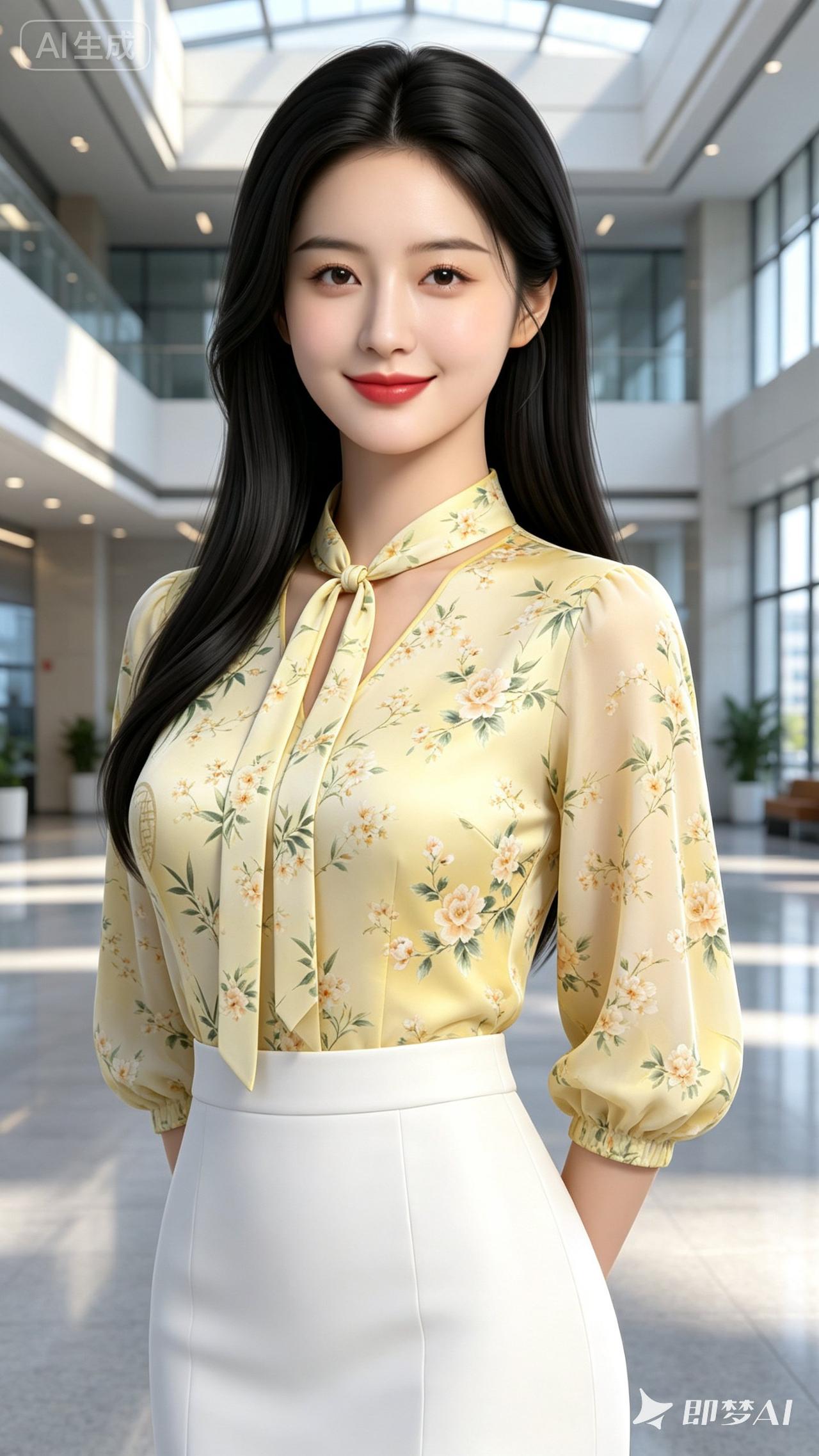 这姑娘穿得真漂亮，好有气质！