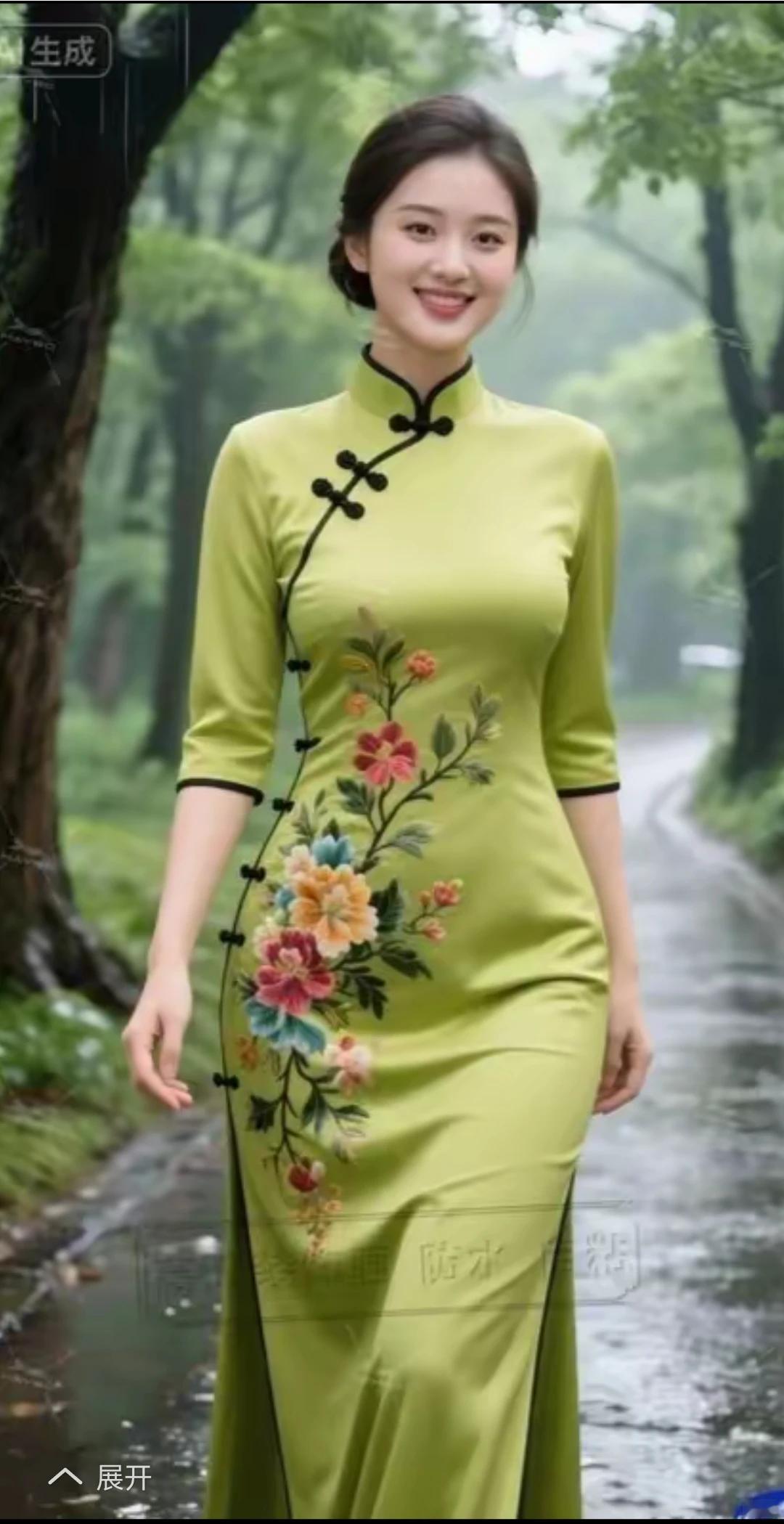 江边小路细又长，一直通到俺村庄。步行还能赏风光，心中想念爹和娘。