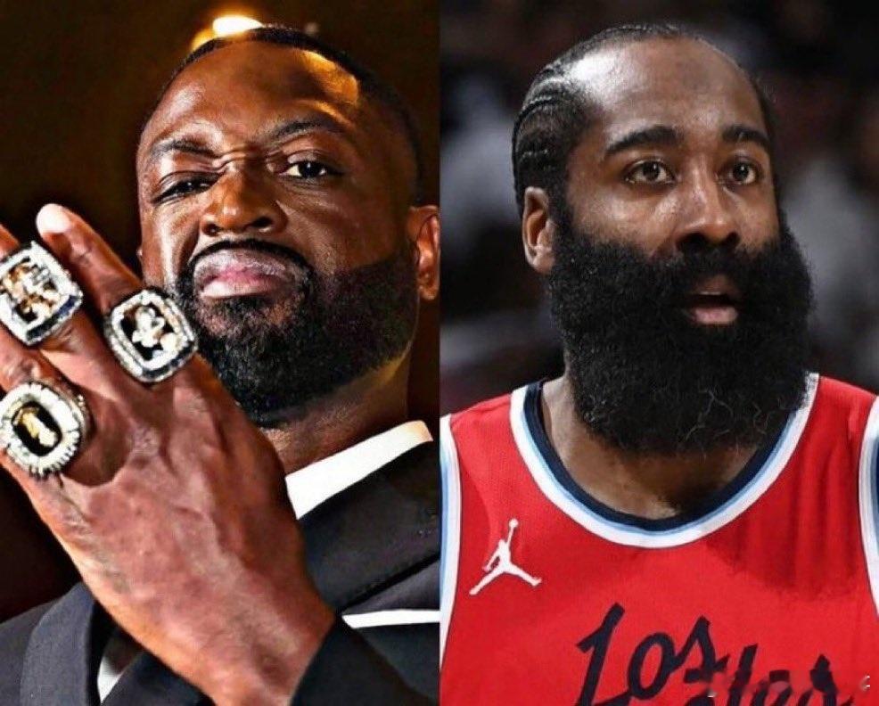 NBA韦德和哈登的G6比赛数据对比——韦德/哈登：场均得分：21.6分场均