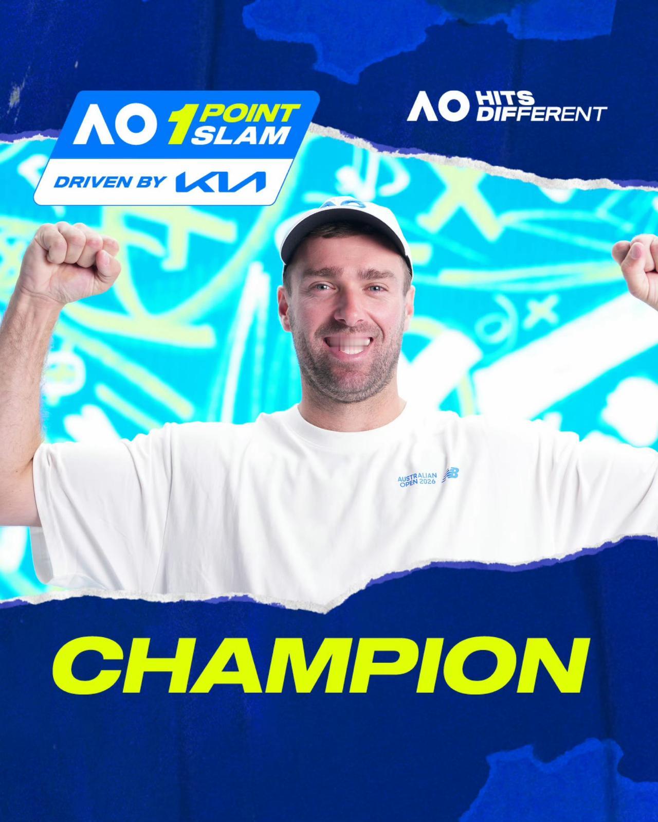 澳网2026一球制胜比赛，澳大利亚业余球员乔丹斯密斯击败辛纳晋级，最终击败葛兰乔