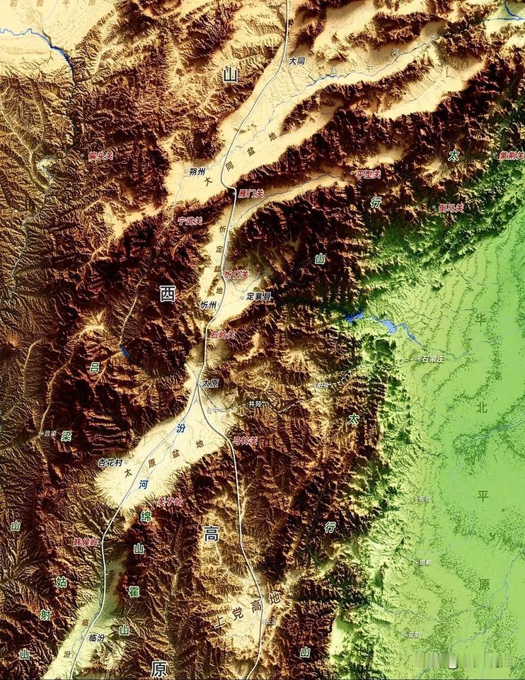 看到山西地图，你会想到什么？表里山河，兵家必争之地，三晋，北都太原，重镇晋阳，大