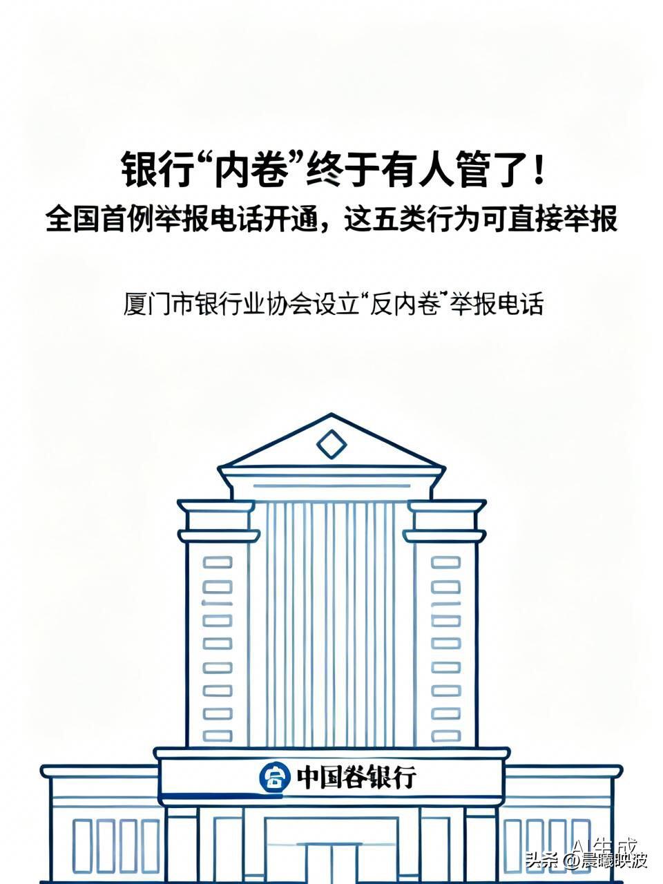 银行“内卷”终于有人管了！全国首例举报电话开通，这五类行为可直接举报银行