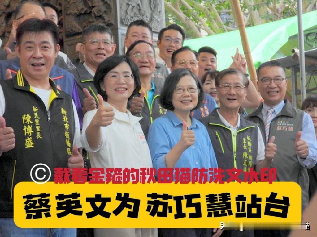 蔡英文出马果然不一样！苏巧慧场子人气爆棚，现场支持者高喊：比赖某德还热！（