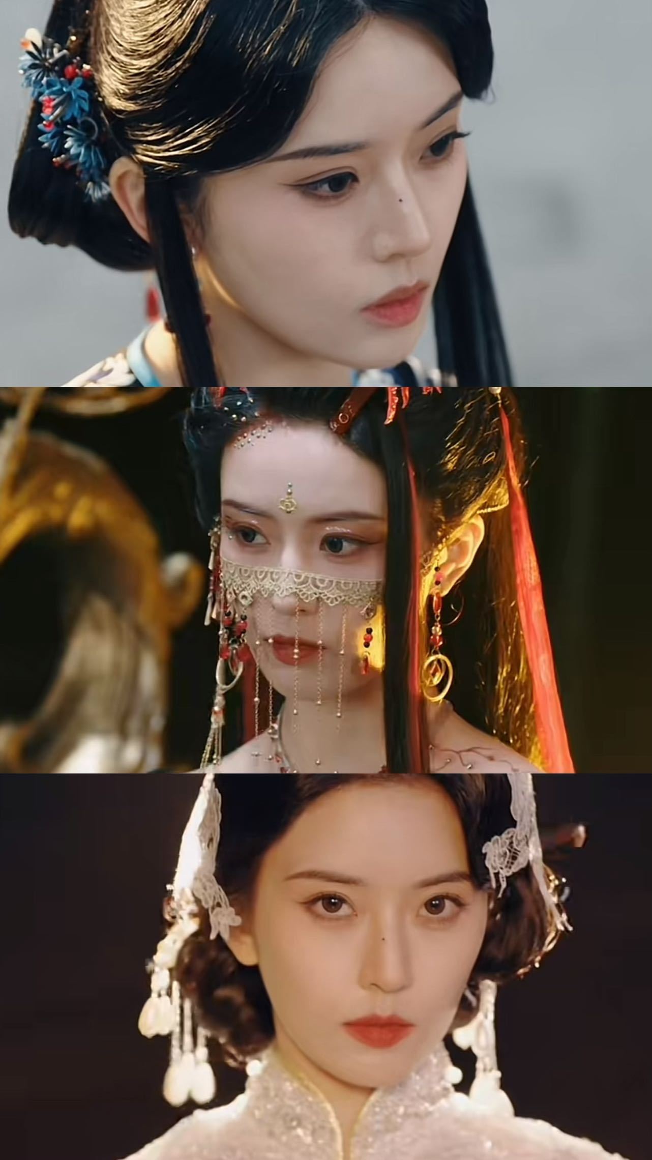 被短剧妆造卷到了建议查查《云渺》女主叶鑫鑫，不像演的，感觉真的是神仙！权威的脸