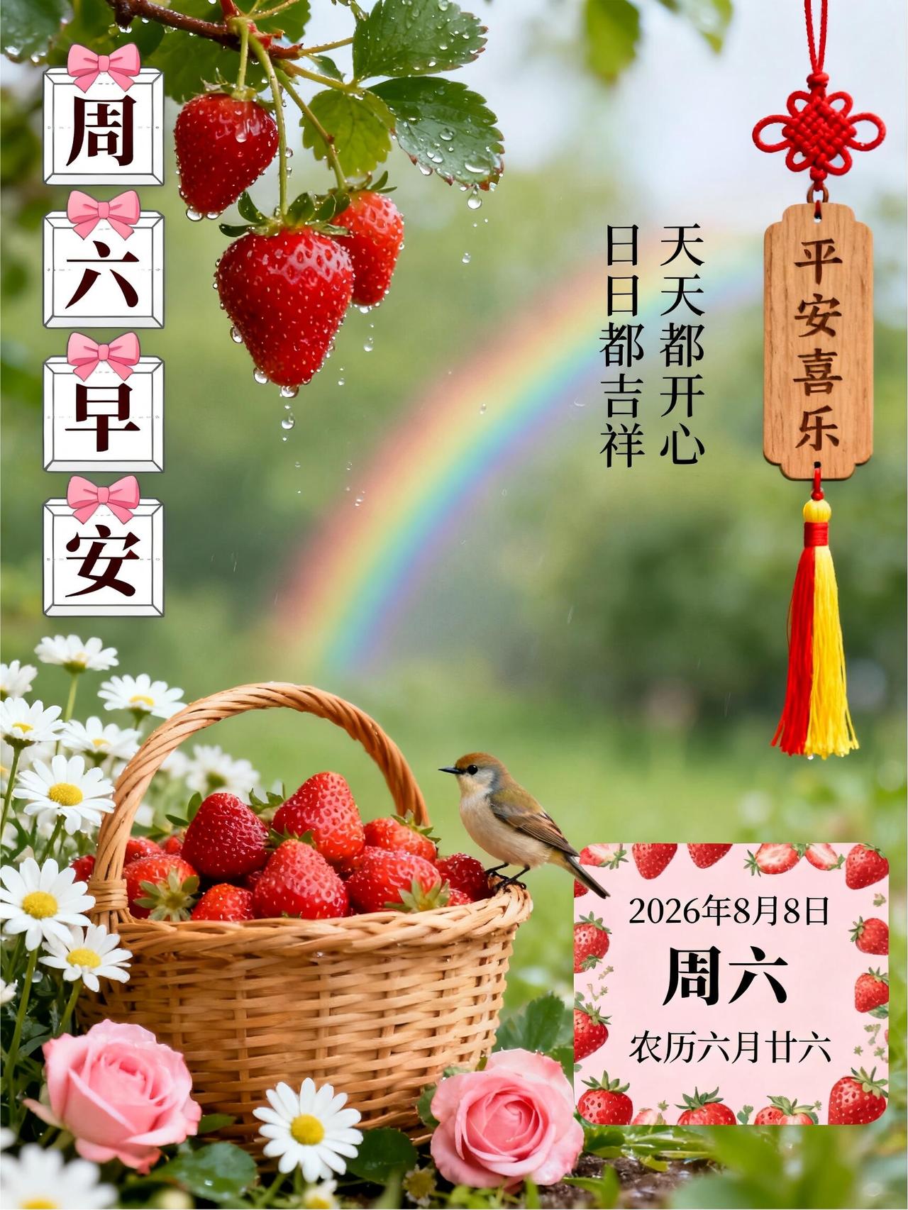 清晨送上周六祝福🍃！2026年8月8日，初秋周末如约而至。昼夜温差渐大，早晚出
