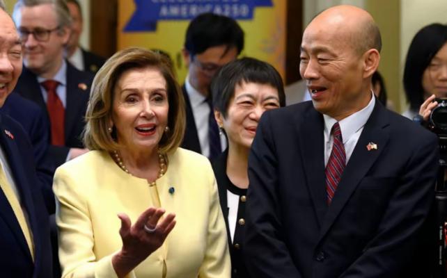 韩国瑜这次在美国的行程，果然不出所料。他拜会了美国国会议员，还见到了众议院前议长