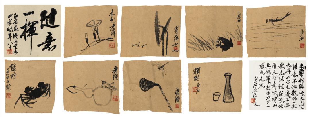 【齐白石《随意一挥》：看似随手一画，藏尽一生真功夫】世人总以为，齐白石笔下的