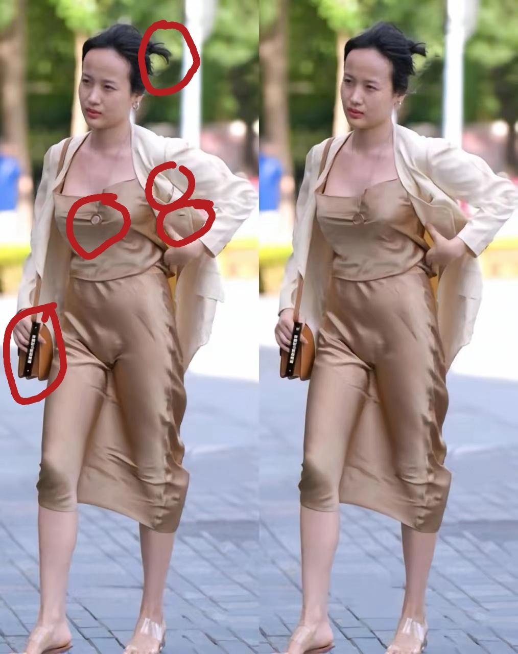 查出两个美女图片不一样的地方有5处，再多就无能为力了。
