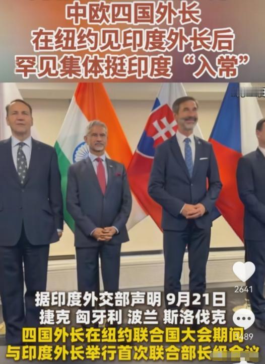 如果想在印度身上捞到好处，那就“支持”它入常！最近纽约联大那边动静不小，捷克