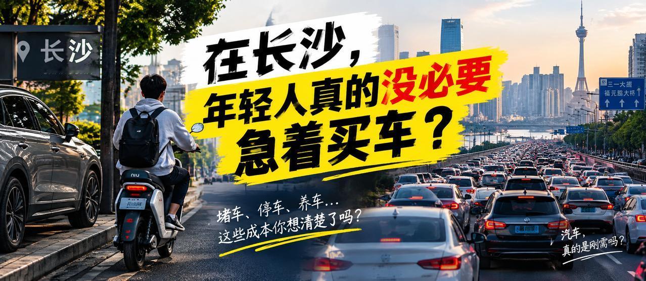 听劝！在长沙，上班族不是想不开真不要买车听我一句劝，如果你没结婚生娃真没必要买