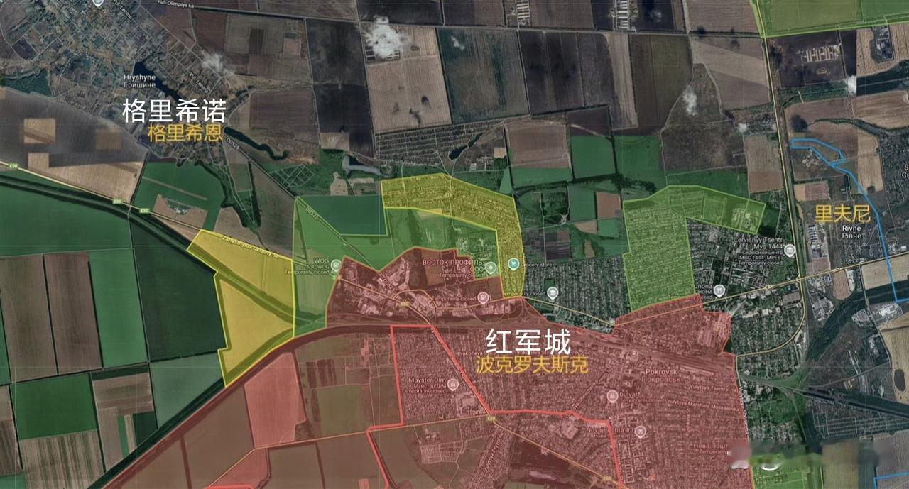 俄军完全打穿了红军城市区，都突入到红军城北部市区外面的城郊地带了，红军城市区仅有