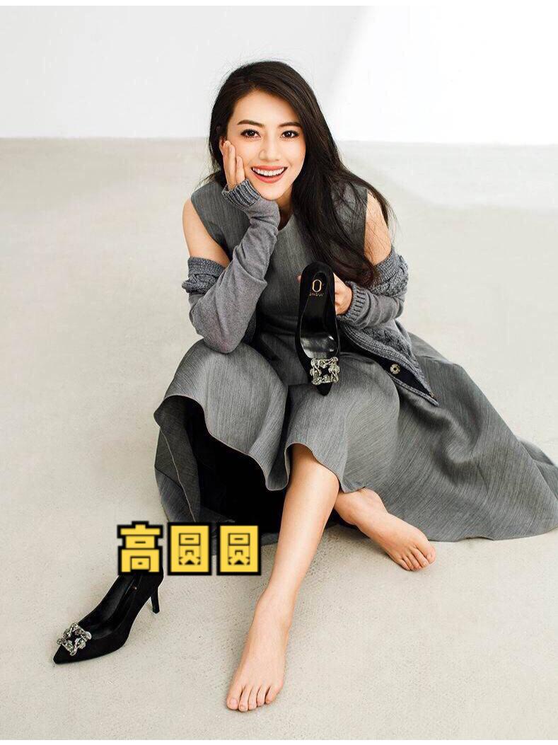 高圆圆。大长腿美女