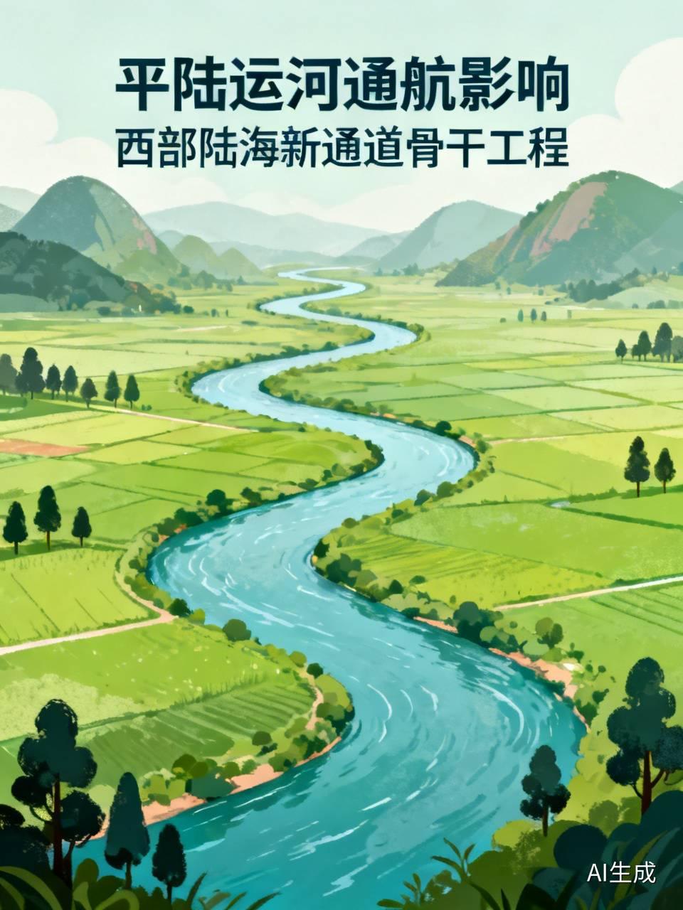 平陆运河通航影响巨大。它是西部陆海新通道骨干工程，今年9月将正式通航。对运输企