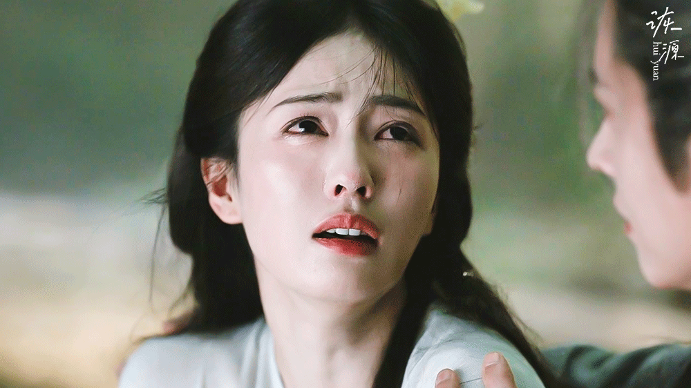 白鹿《莫离》叶璃/动图▷EP34-04半披+绿衣-美丽背影【空境】在外祖