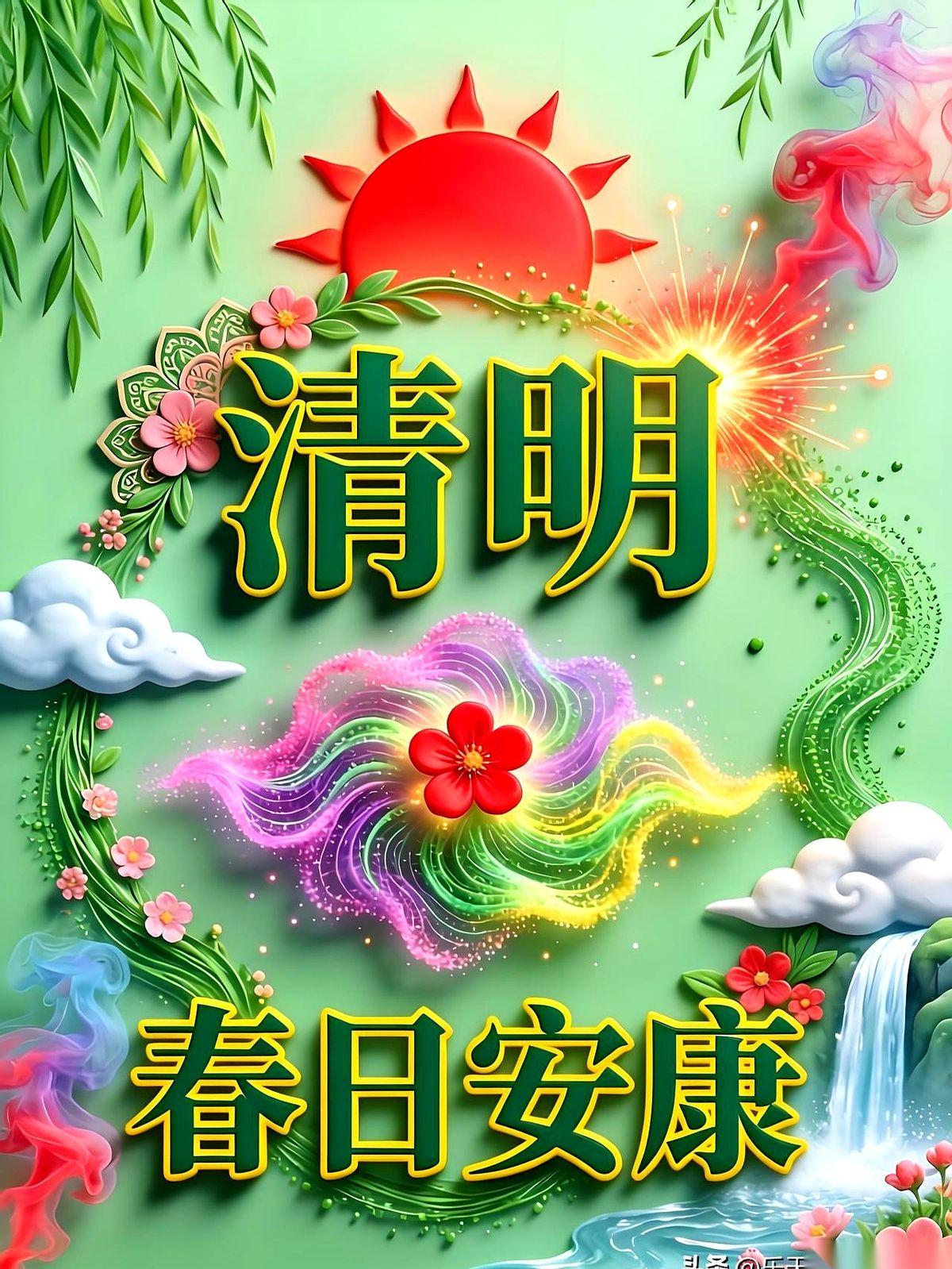 清明节，雨总是下得刚刚好。好像天都懂，得给坟前的眼泪找个台阶。跪在那儿，烧着纸