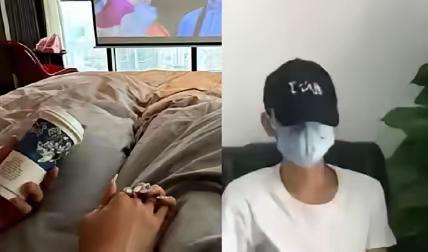 湖南，一小伙子跟女友去酒店开房，本来兴致正浓时，小伙子发现自己没有带套，无奈之下