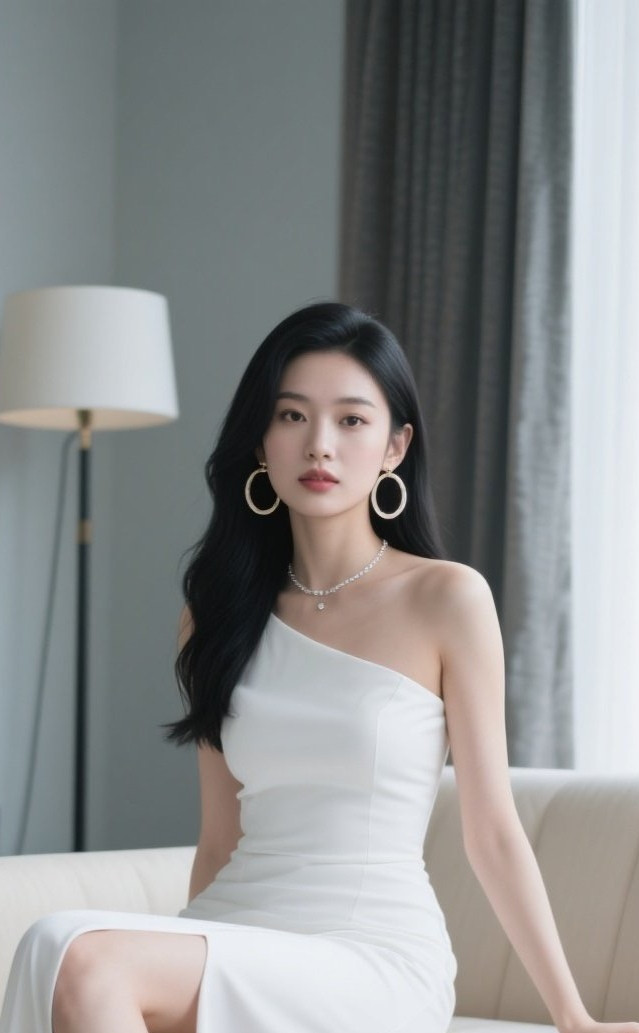 美眉翘腿坐姿性感满分写真