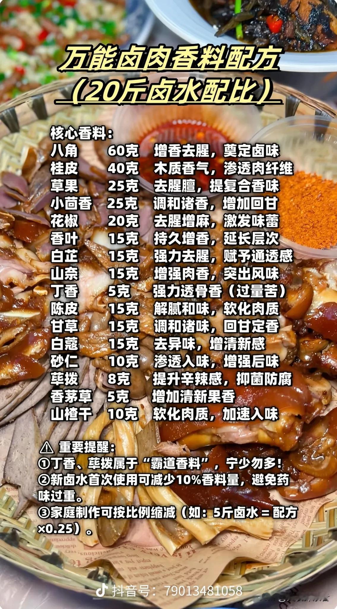 揭秘卤肉香料配伍，让你秒变卤味大师卤肉，从来不是简单的一锅炖。常有人抱怨：“我