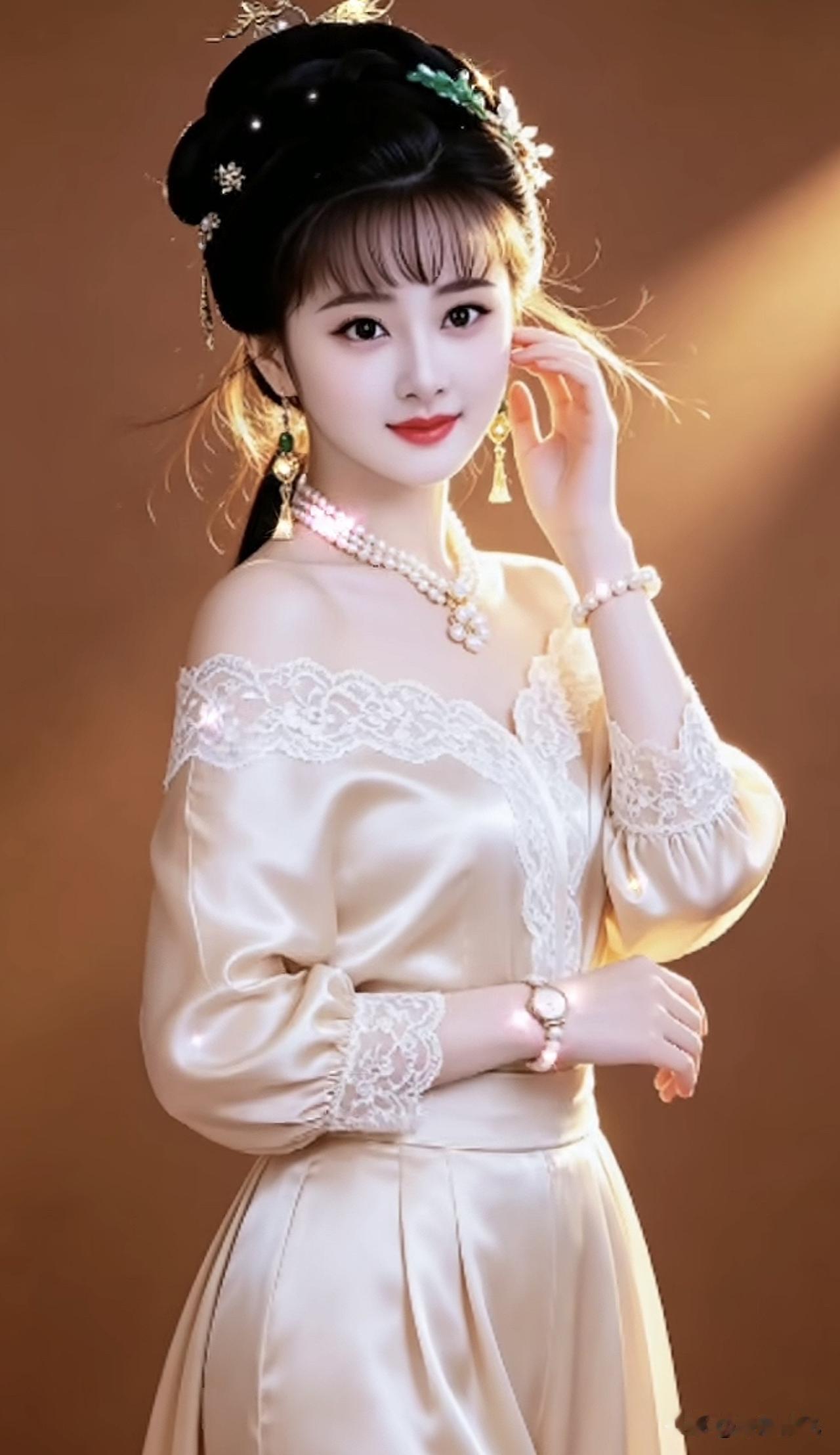 温婉古典，穿越时空的优雅之美古典温婉美女温婉高级温婉素裙之韵温婉高级温婉