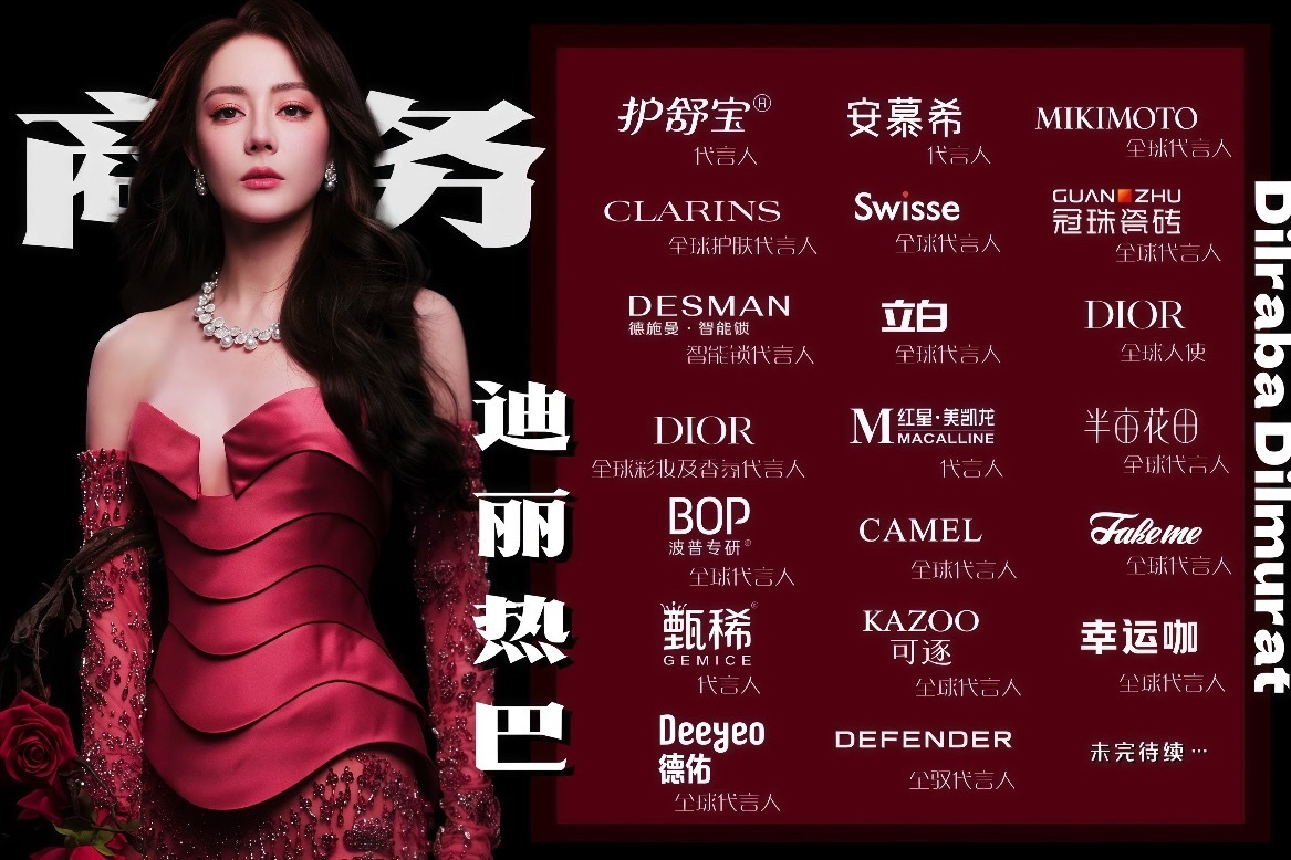迪丽热巴最新商务汇总🔥✅16个全球title✅总计22个代言✅皆为品牌最高t