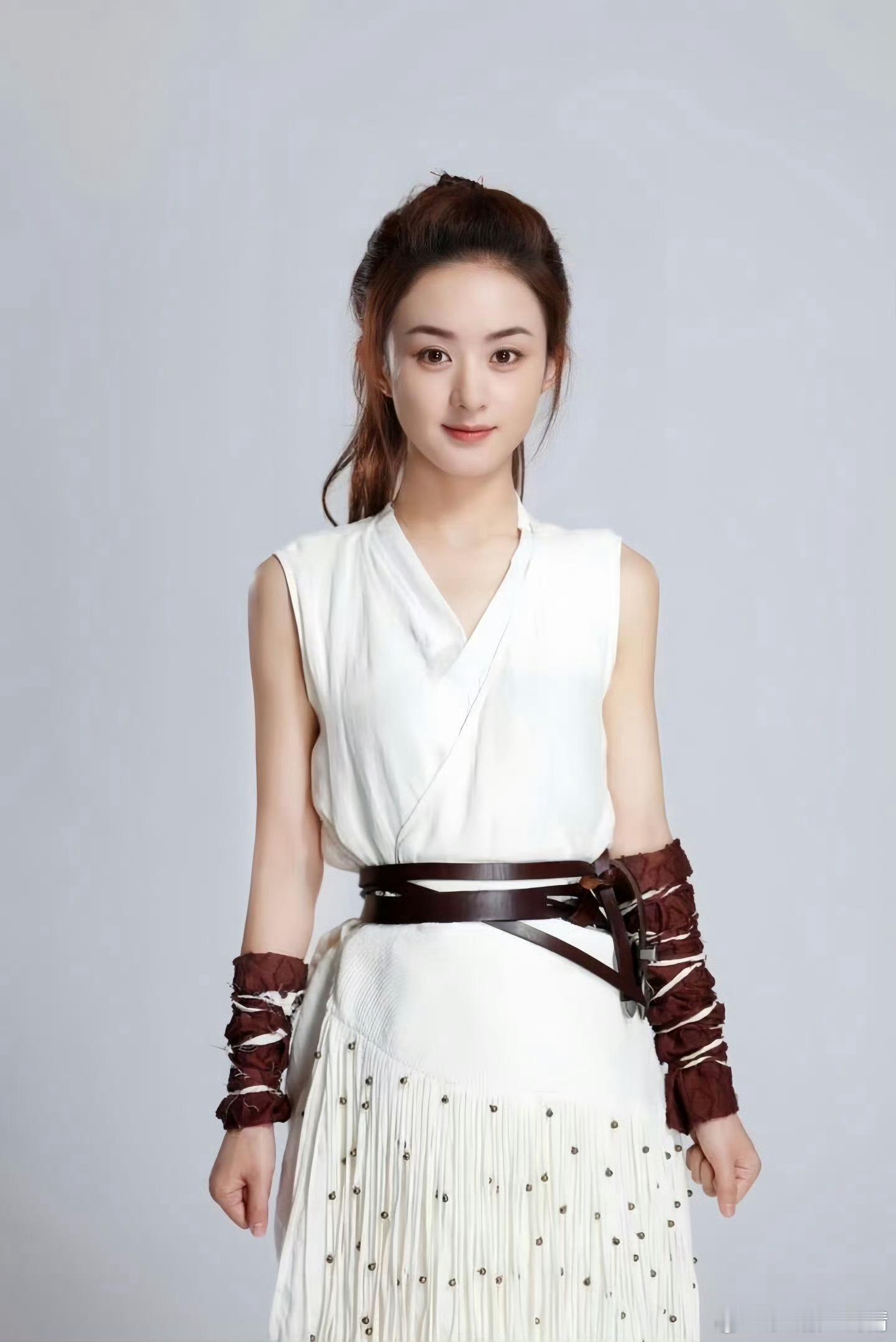 赵丽颖楚乔传定妆照，好美好少女哇